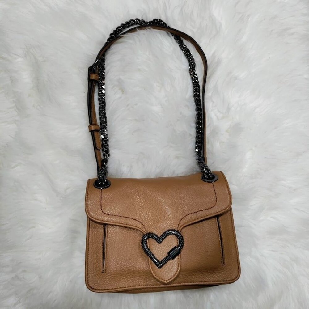 Aimee Kestenberg Lovers Lane Heart Convertible Leather Shoulder Crossbody Bag - Picture 2 of 16